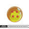 Dragonball 4 stars embroidery design