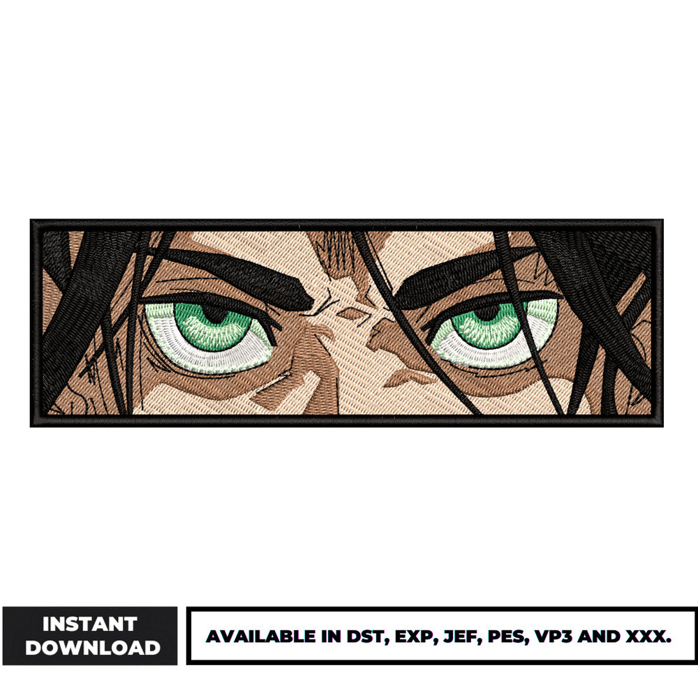 Eren eyes box embroidery design