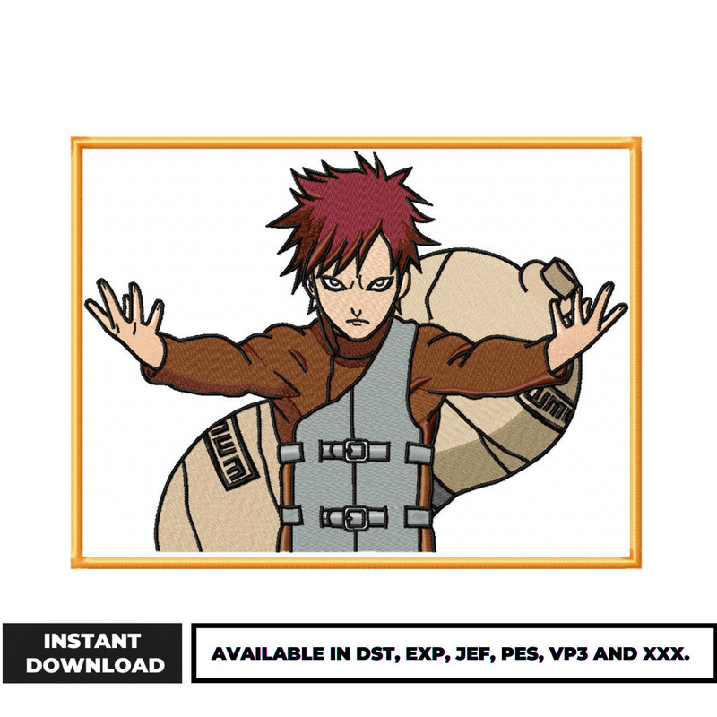 Garaa hokage embroidery design