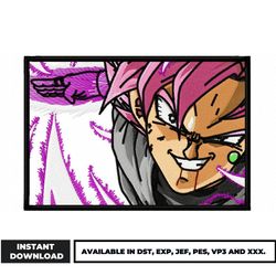 goku rose box embroidery design