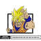 Goku super saiyan embroidery design