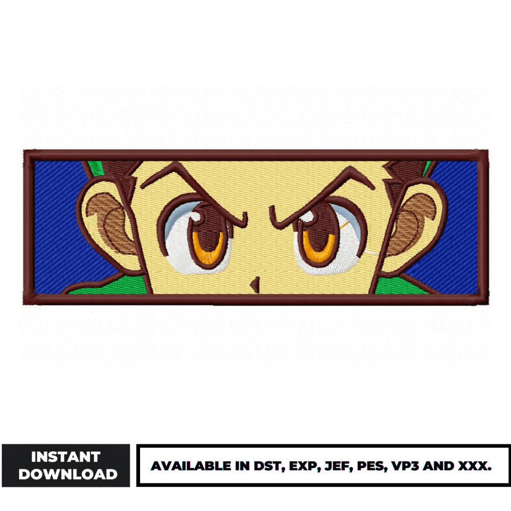 Gon hunter x hunter embroidery design