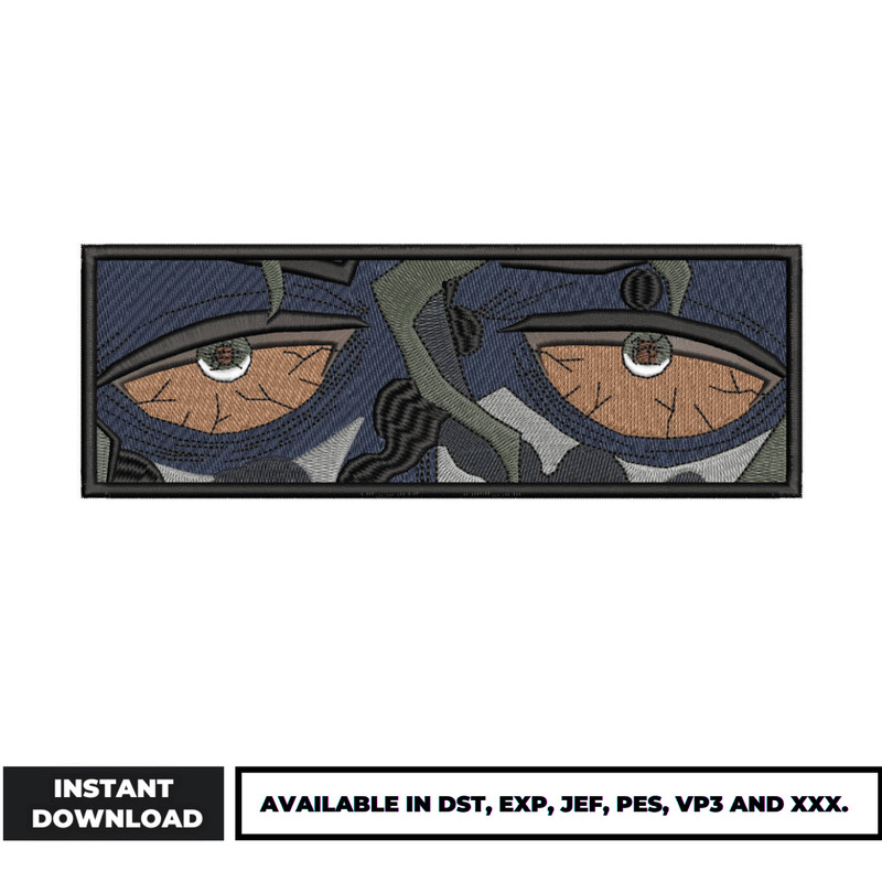 Gyutaro eyes embroidery design