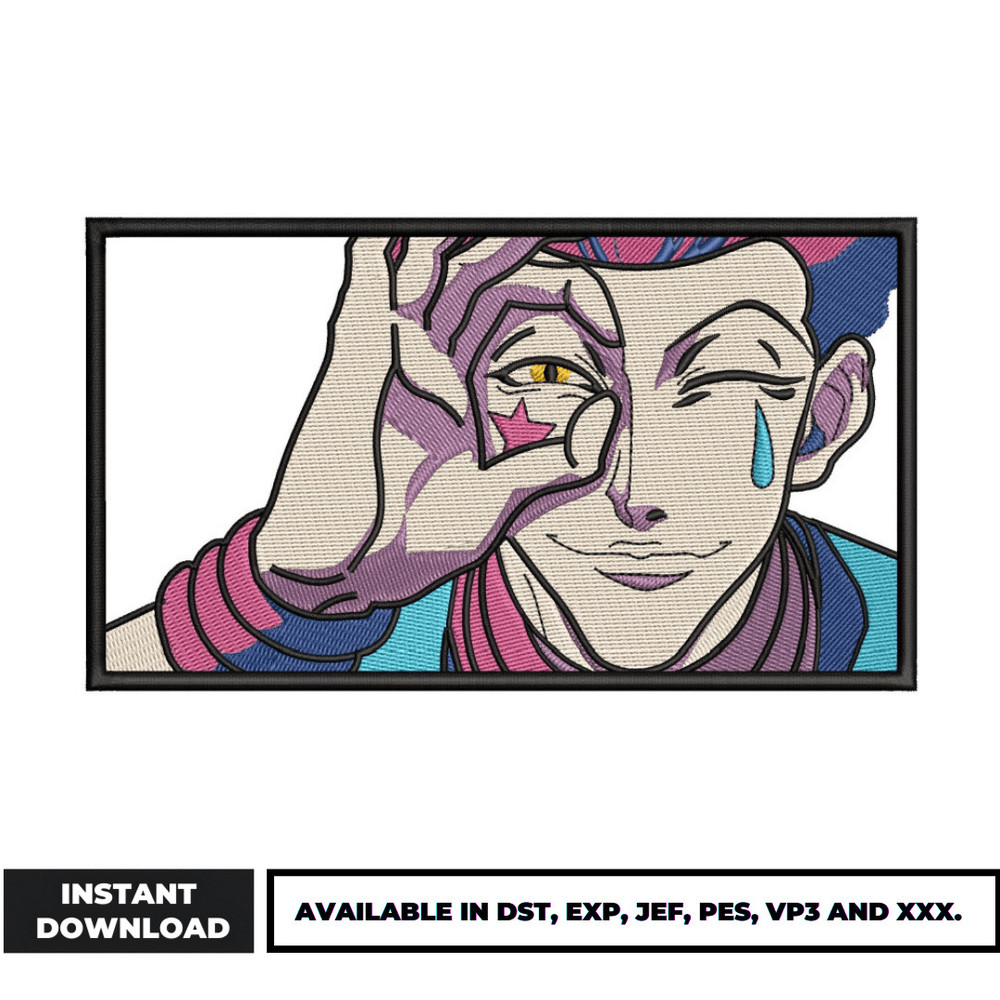 Hisoka hunter x hunter embroidery design (4)