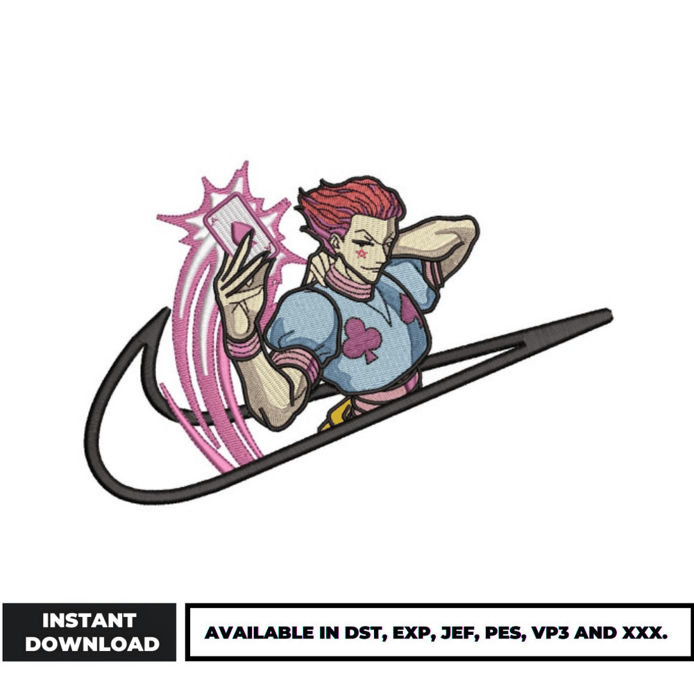 Hisoka swoosh embroidery design (2)