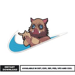 inosuke demon slayer embroidery design (2)