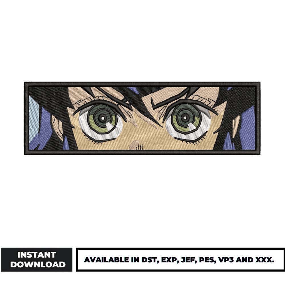 Inosuke eyes embroidery design