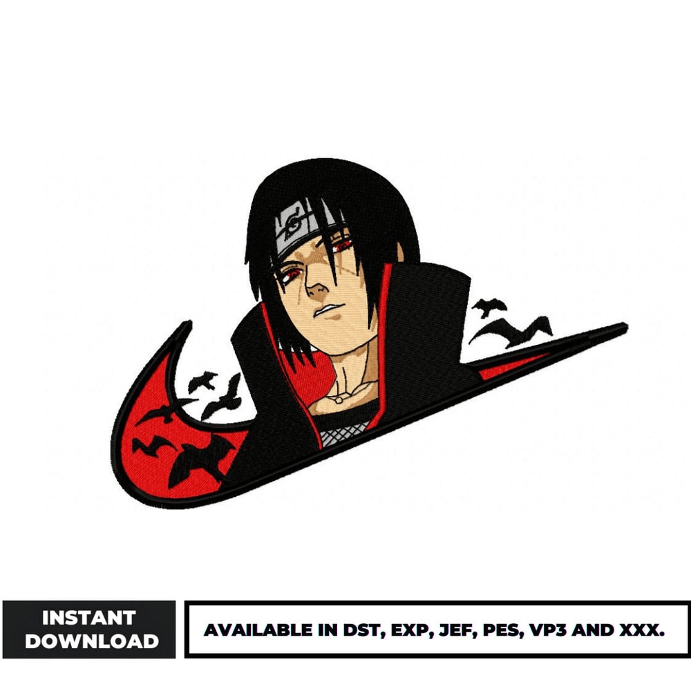 Itachi swoosh embroidery design (2)