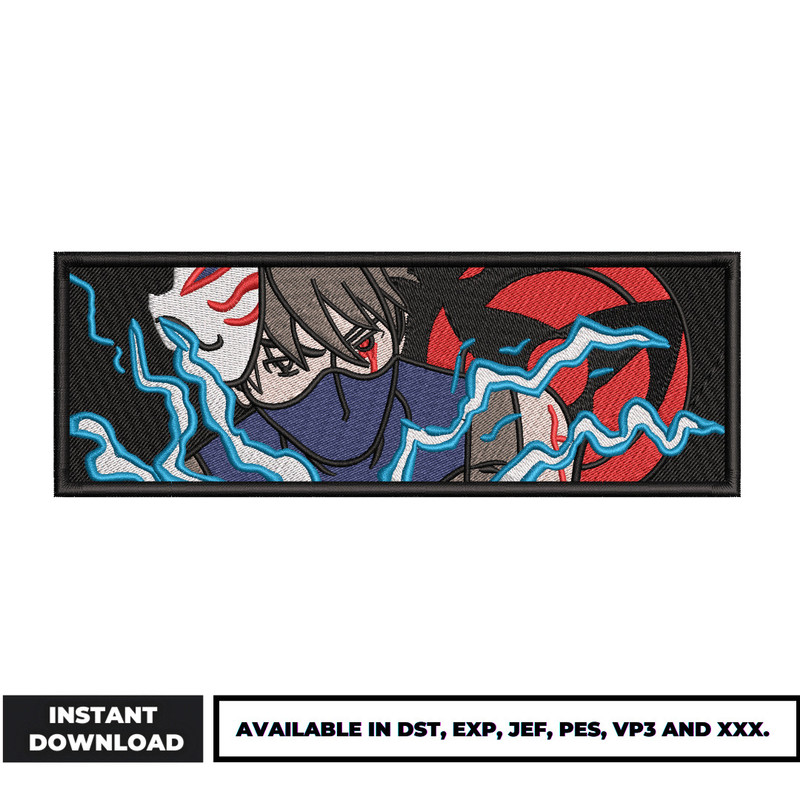 Kakashi shinobu embroidery design