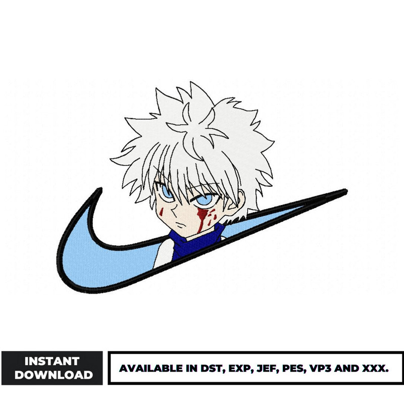 Killua swoosh embroidery design (3)
