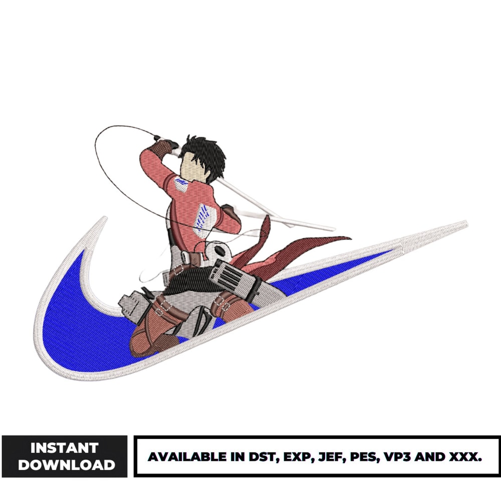 Levi Eyes Swoosh embroidery design (2)