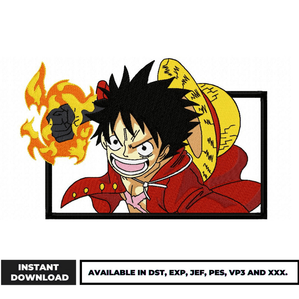 Luffy box embroidery design (2)
