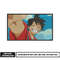 Luffy laugh embroidery design