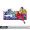 Luffy one piece wano embroidery design