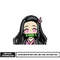Nezuko cute embroidery design