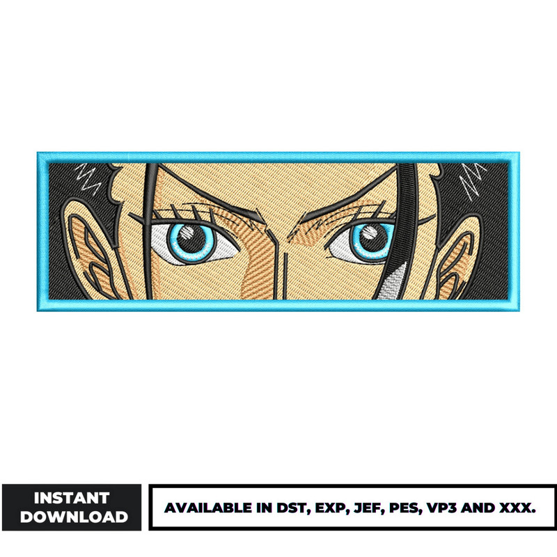 Nico robin eyes embroidery design