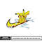Nike x pikachu embroidery design