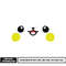 Pikachu pokemon face embroidery design