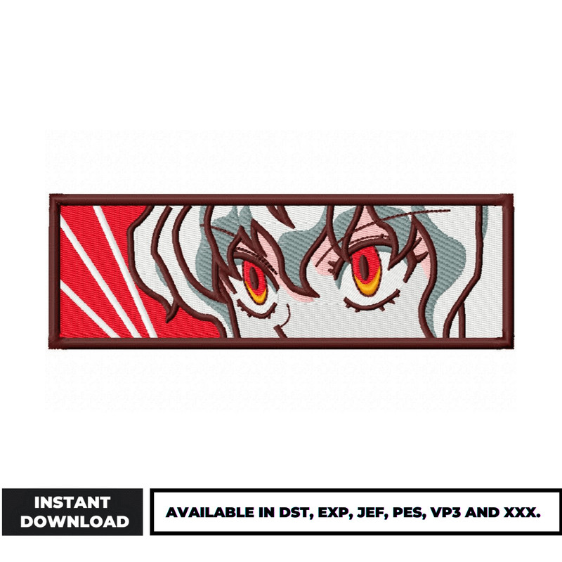 Pitou eyes box embroidery design