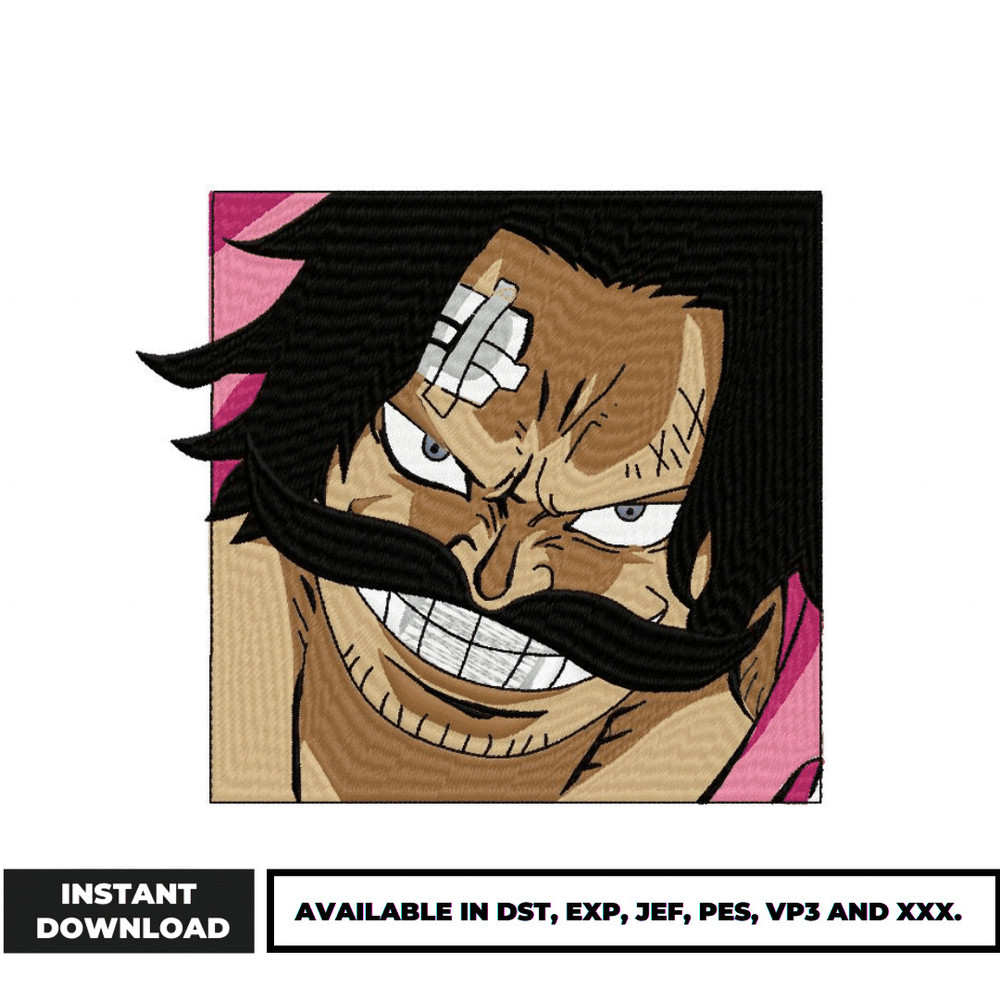 Roger one piece box embroidery design