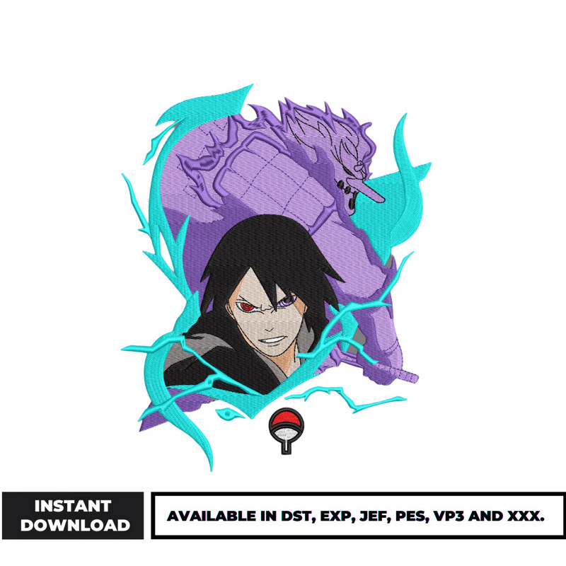 Sasuke susano embroidery design (3)