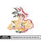 Son goku dragonball embroidery design (2)