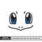 Squirtle pokemon face embroidery design