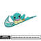 Squirtle rectangle embroidery design