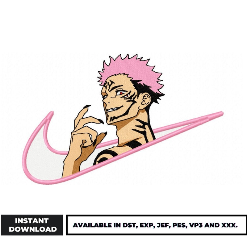 Sukuna Swoosh embroidery design (2)