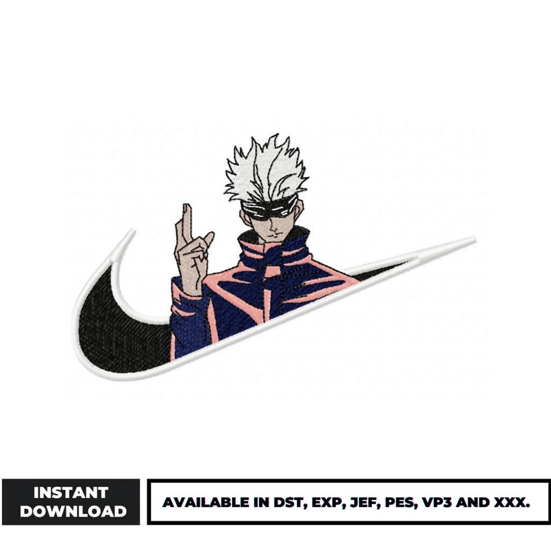 Swoosh gojo embroidery design (2)