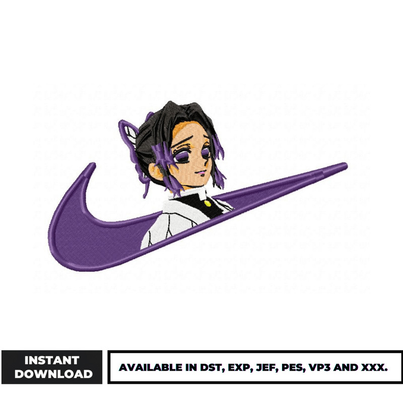 Swoosh shinobu embroidery design (2)