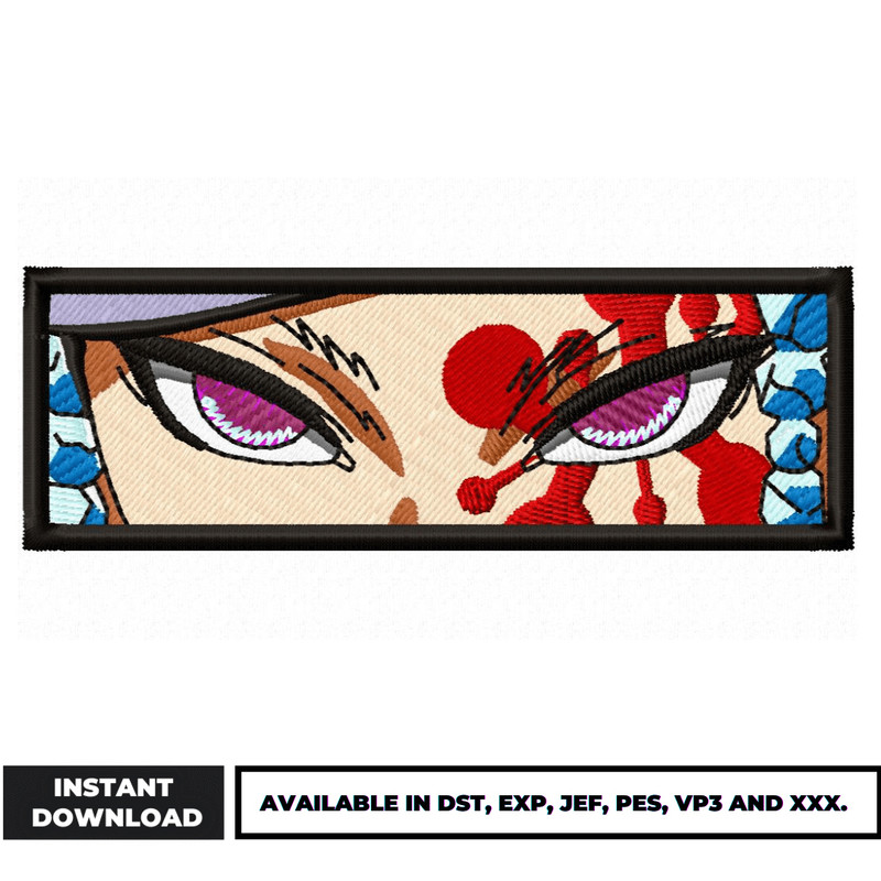 Tengen Eyes Boxed embroidery design