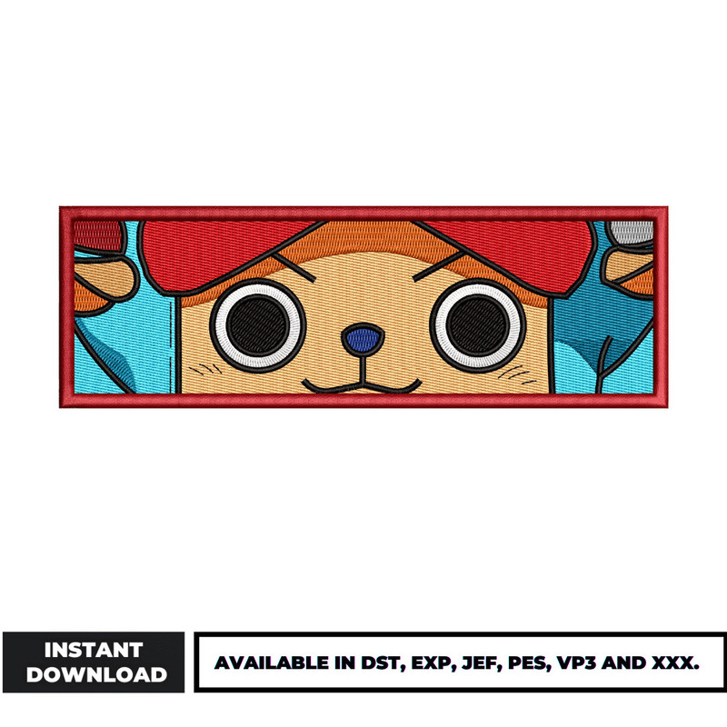 Tony chopper eyes embroidery design