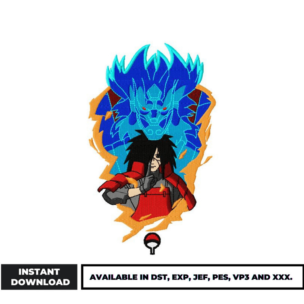 Uchiha marada embroidery design