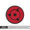 Uchiha sharingan embroidery design