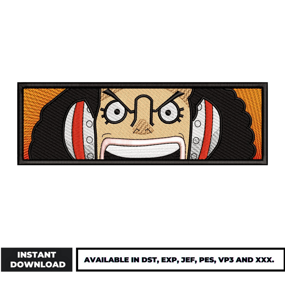 Usopp eyes embroidery design
