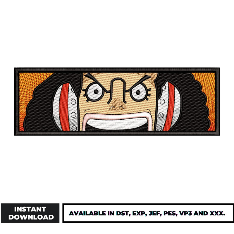 Usopp eyes embroidery design
