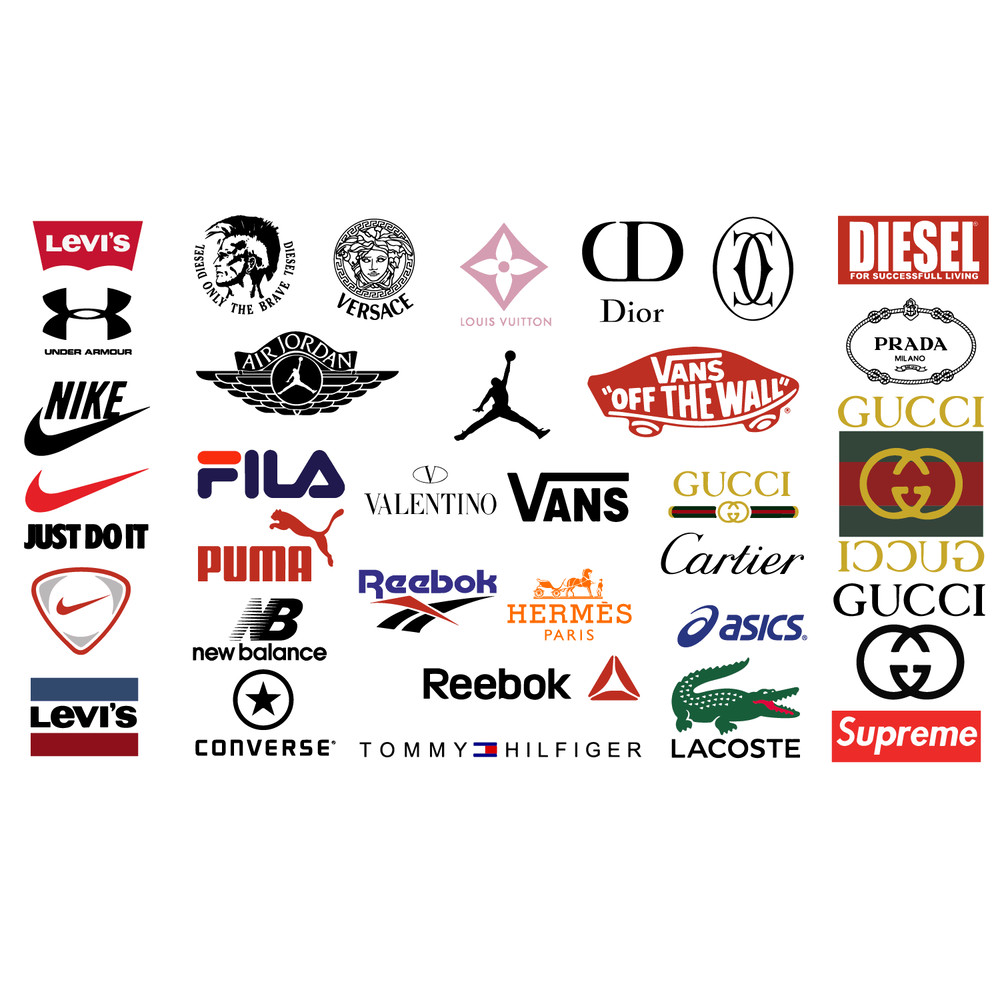 150 Fashion Brands Logo Bundle Luxury Brands Logo SVG Gucci SVG Louis Vuitton SVG Balenciaga Symb 0