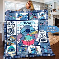 personalized stitch quilt fleece blanket lilo and stitch blanket stitch cute birthday party disney stitch christmas g