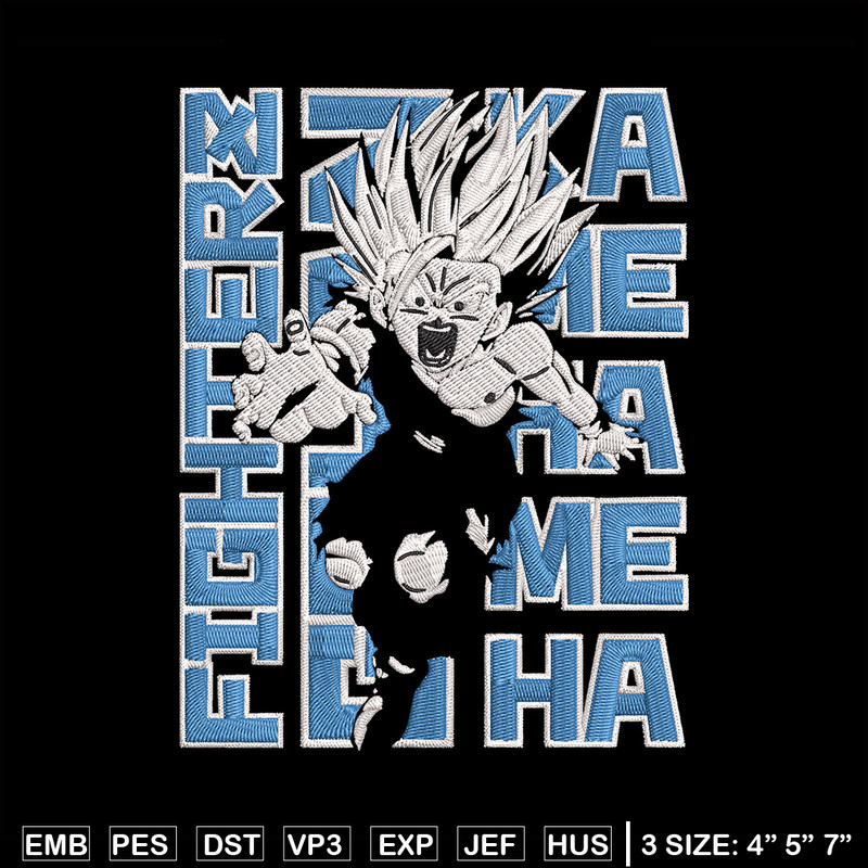 Gohan poster Embroidery Design, Dragonball Embroidery, Embroidery File, Anime Embroidery, Anime shirt, Digital download.jpg
