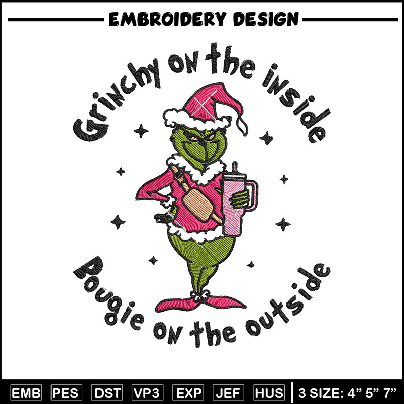 Grinchy Embroidery Design, Grinch Embroidery, Embroidery File, Chrismas Embroidery, Anime shirt, Digital download.jpg