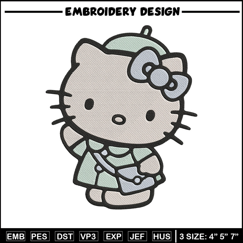 Hello Kitty girl Embroidery Design, Hello kitty Embroidery, Embroidery File, Anime Embroidery, Digital download.jpg