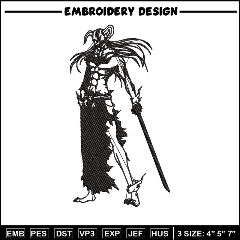 Kurosaki Ichigo Embroidery Design, Bleach Embroidery, Embroidery File, Anime Embroidery, Anime shirt, Digital download.jpg