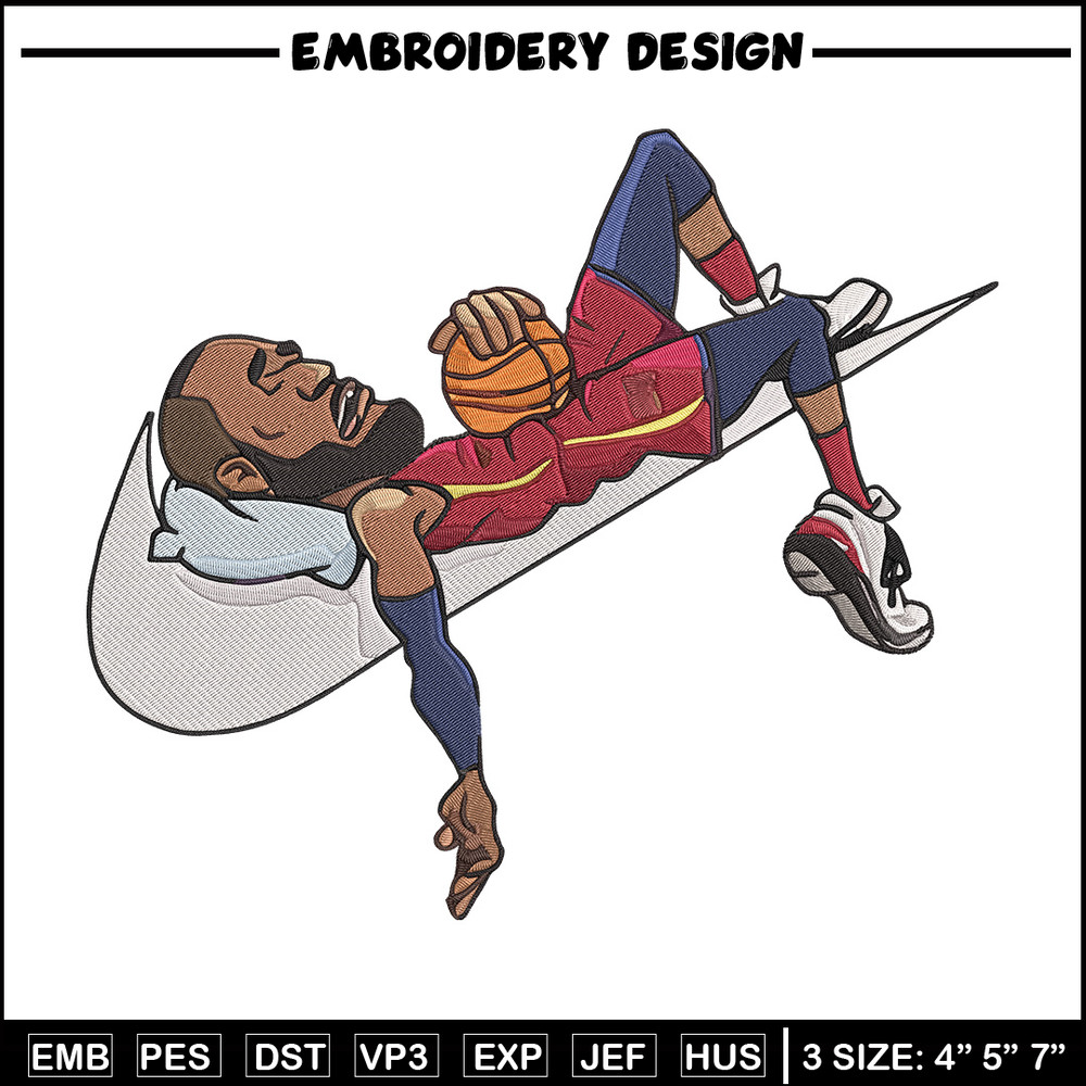 Lebron james Embroidery Design, Basketball Embroidery, Embroidery File, Nike Embroidery, Anime shirt, Digital download.jpg