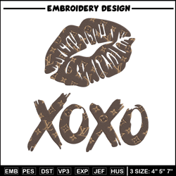 Lv lips xoxo Embroidery Design, Lv Embroidery, Embroidery File, Anime Embroidery, Anime shirt, Digital download.