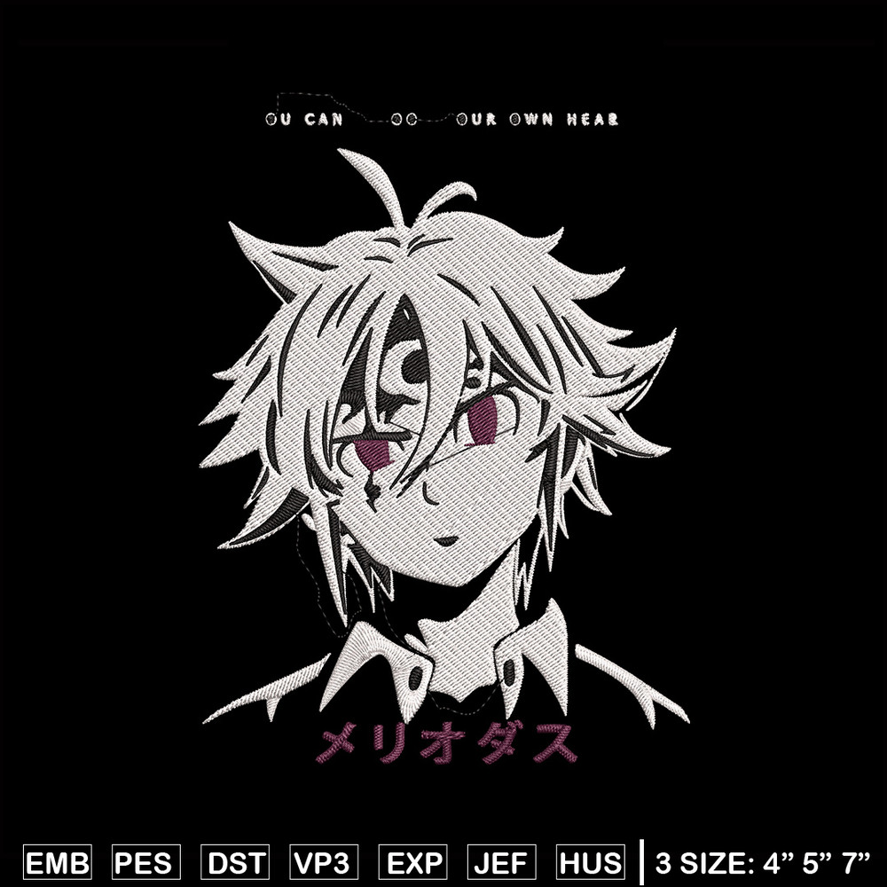 Meliodas Embroidery Design, Seven Deadly Sins Embroidery, Embroidery File,Anime Embroidery, Anime shirt,Digital download.jpg