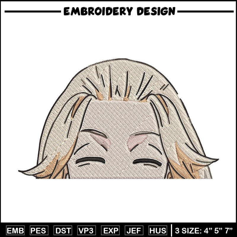 Mikey Peeker Embroidery Design, Tokyo Revengers Embroidery, Embroidery File, Anime Embroidery, Digital download..jpg