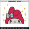 My Melody Peek Embroidery Design, Hello kitty Embroidery, Embroidery File, Anime Embroidery,Anime shirt,Digital download.jpg