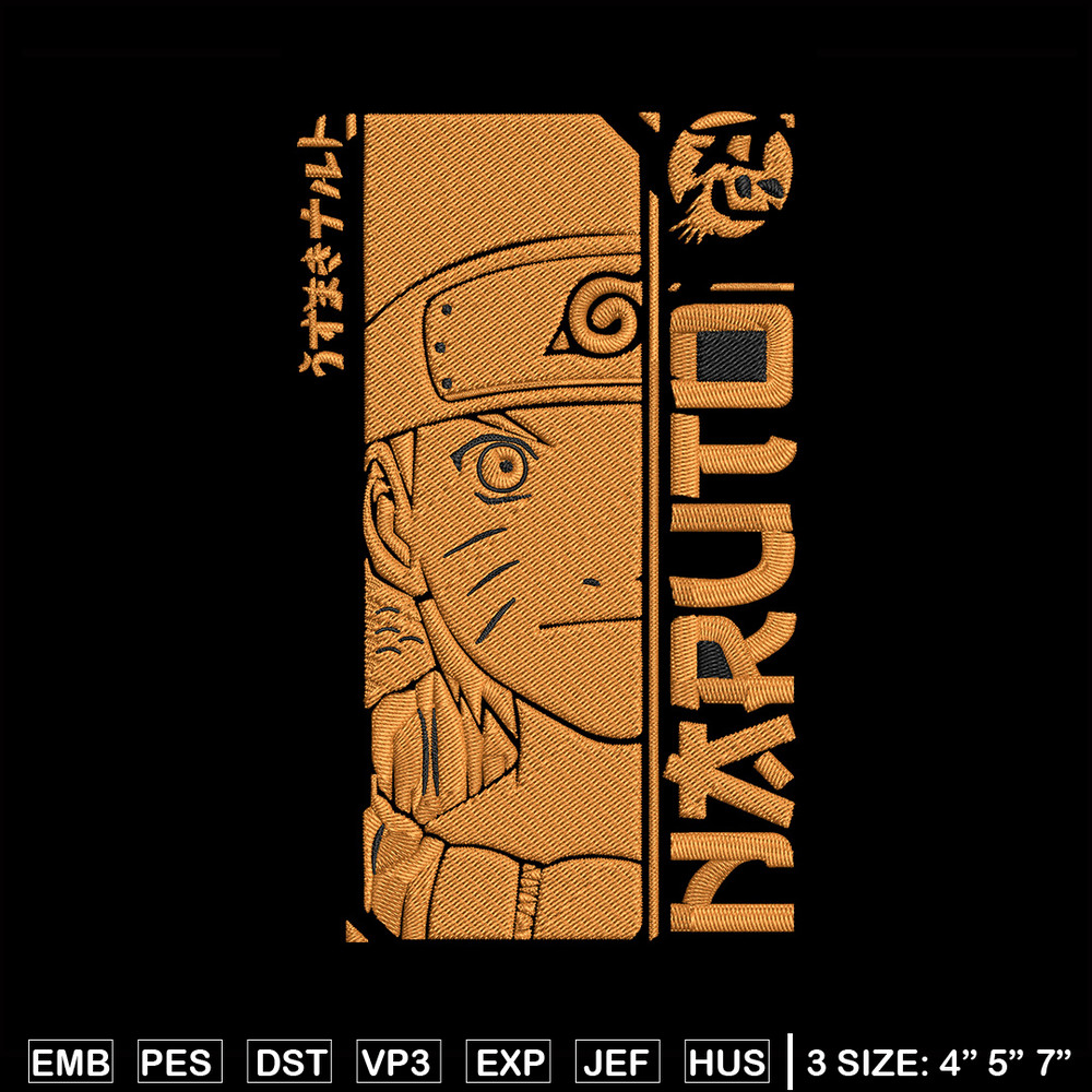 Naruto Poster Embroidery Design, Naruto Embroidery, Embroidery File,Anime Embroidery, Anime shirt, Digital download..jpg