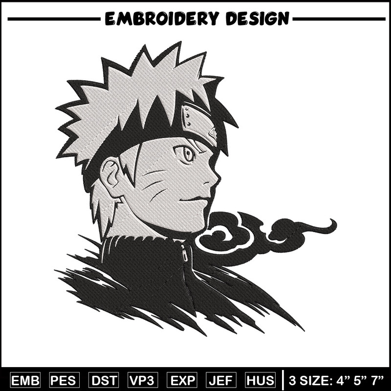 Naruto shippuden Embroidery Design, Naruto Embroidery, Embroidery File, Anime Embroidery, Anime shirt, Digital download.jpg